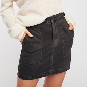 Free People Black National Skirt